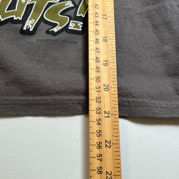 GWP Sport Kids I DRIVE MY FAMILY NUTS Graphics Tee Gray Brown Boys Size L 10/12 - Picture 5 of 8